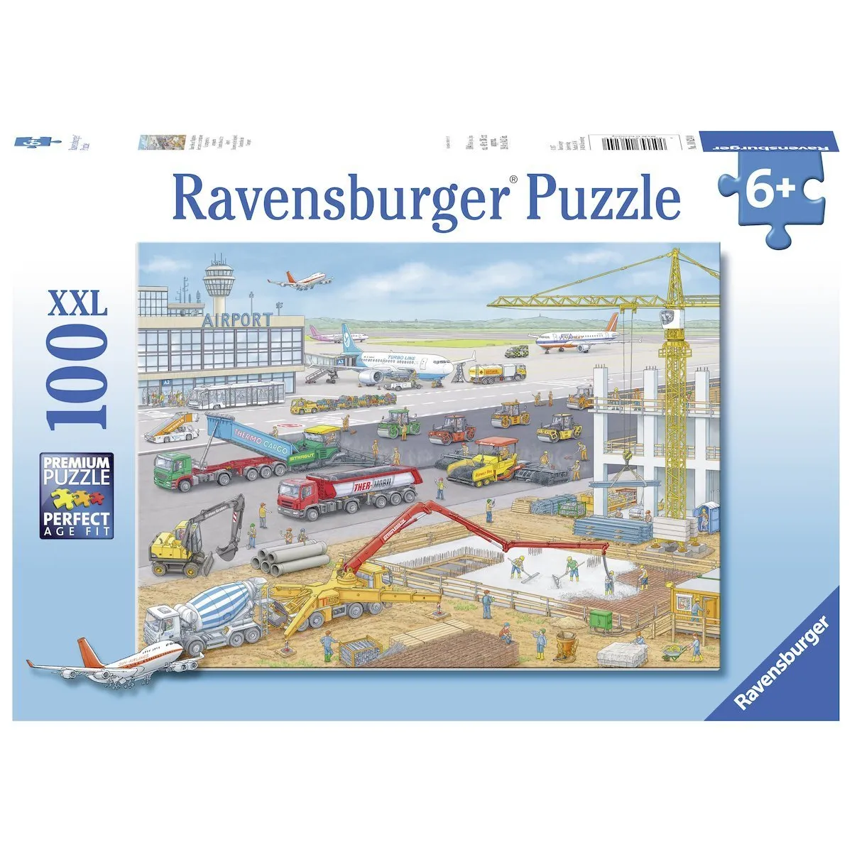 100 Pc Puzzle - Construction At The Airport Smart activities for young learners Fun for curious minds