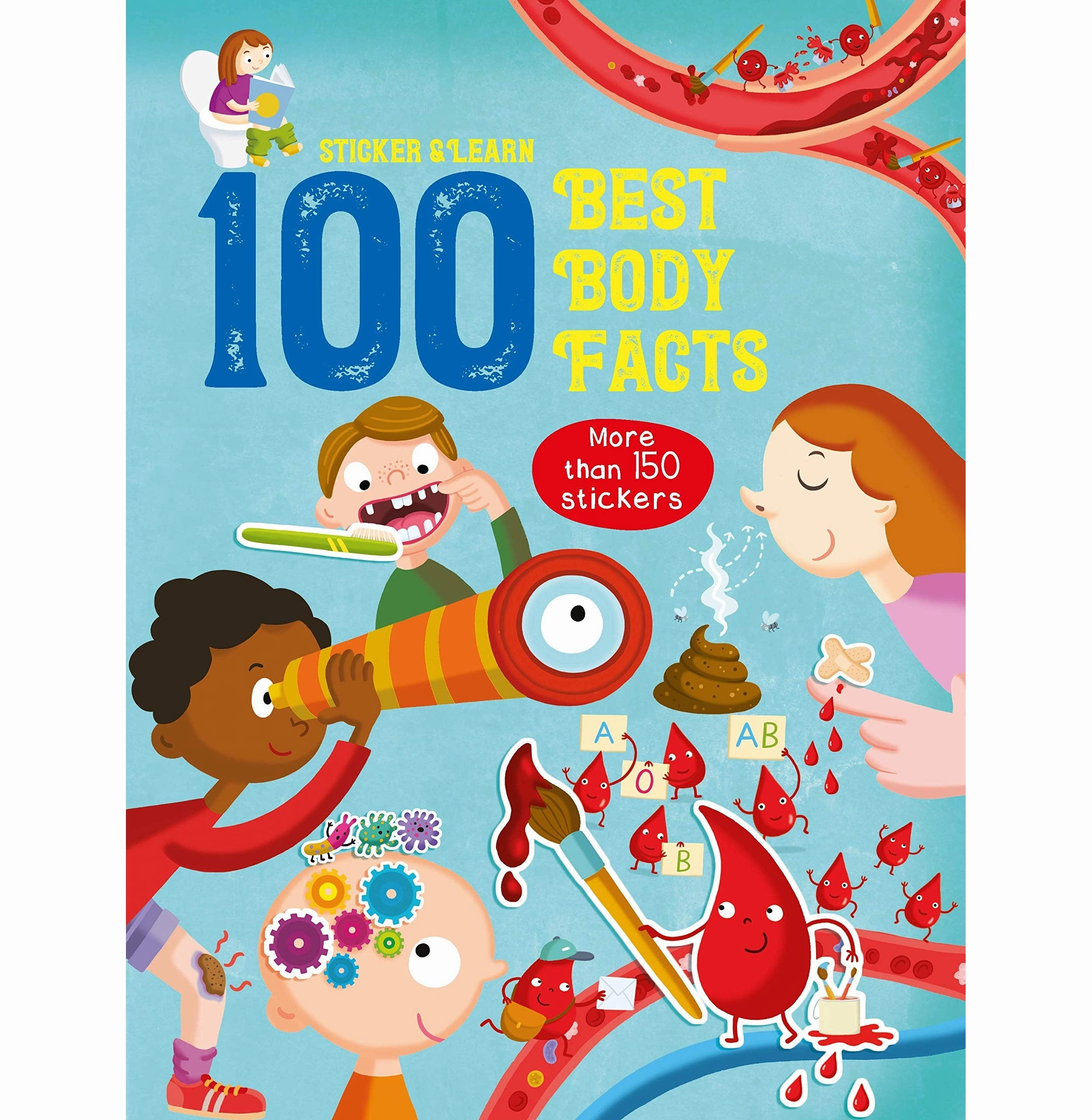 Brain boosters Early discovery 100 Fun Fact To Stickerhuman Bod [Paperback]