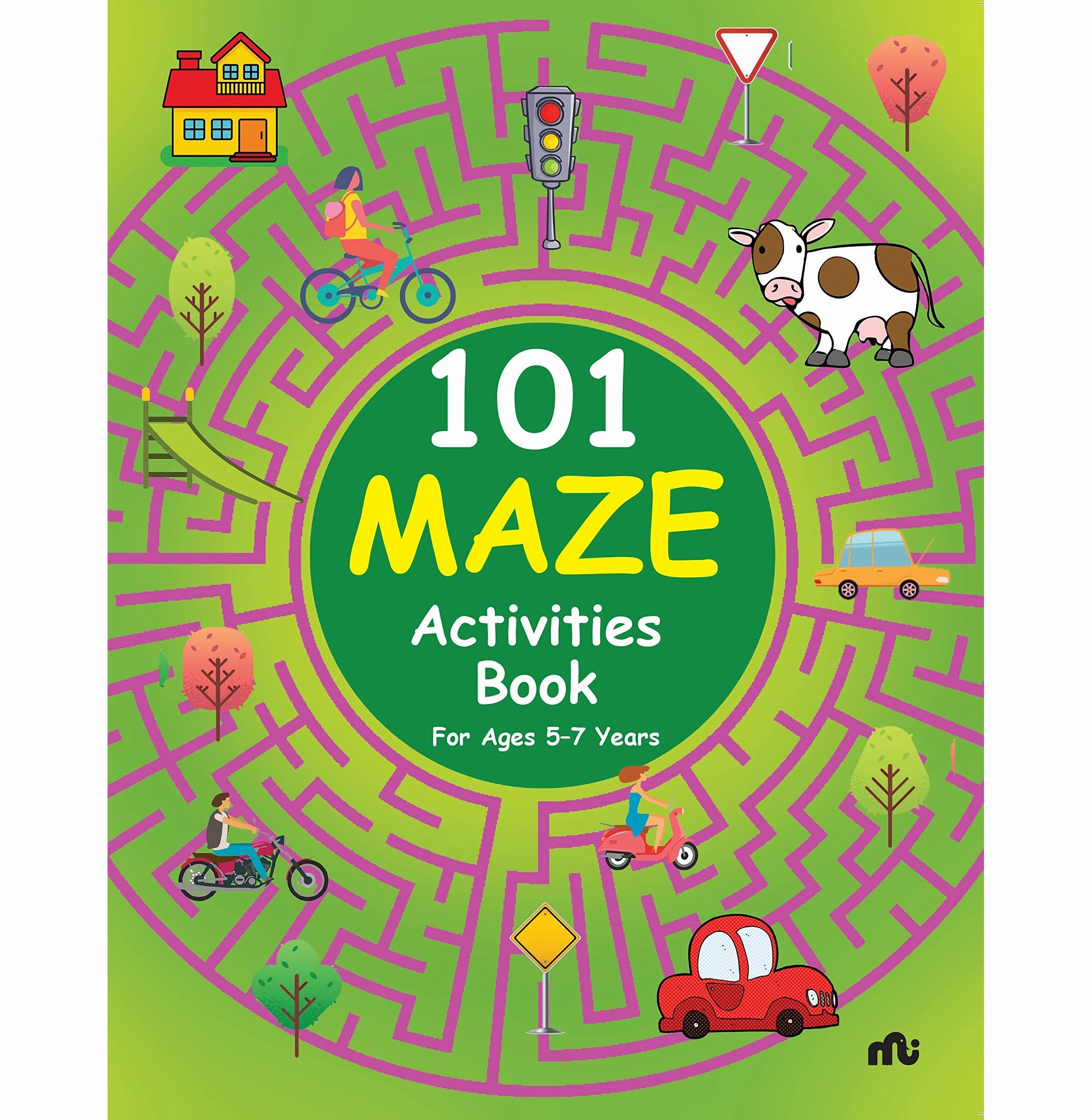 Happy hands Discover & grow 101 Maze Activities Book [Paperback] Moonstone And Rupa Publications India