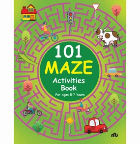Happy hands Discover & grow 101 Maze Activities Book [Paperback] Moonstone And Rupa Publications India