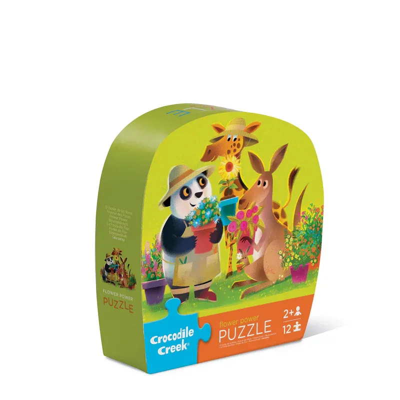 12 Pc Mini Puzzle - Flower Power Kids essentials Playful learning