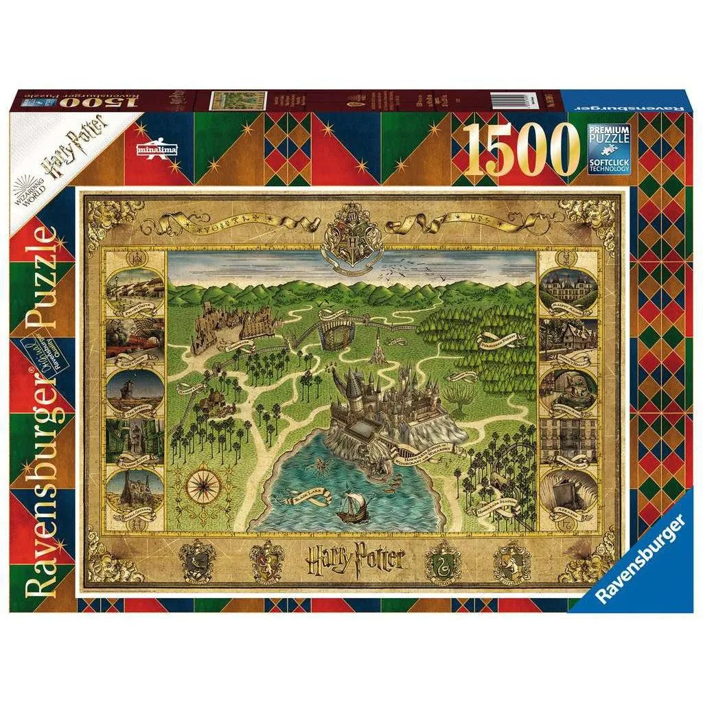 1500Pc Harry Potter Hogwarts Map Active learners Learning through play