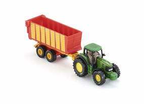 Learn at home First explorers 1650 John Deere With Silage Trailer