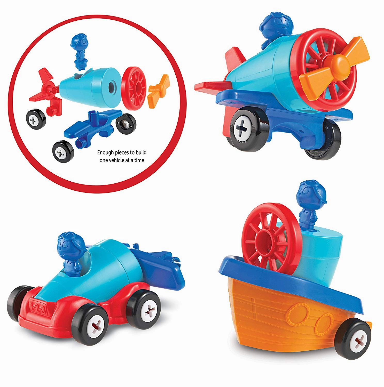 Creative minds Joyful learning 1-2-3 Build It! Car-Plane-Boat