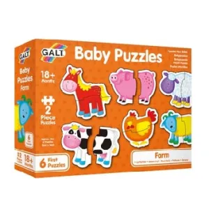 2Pc Baby Puzzles - Farm Fun-based learning Parent-approved learning