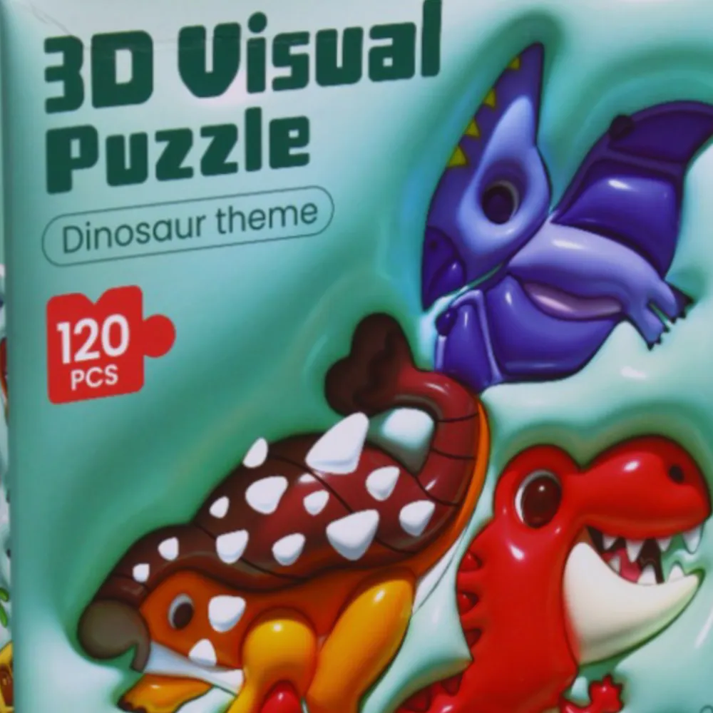 3-D Visual Puzzle - Dinosaur Theme Home learning tools