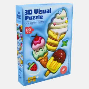 3-D Visual Puzzle - Ice Cream Theme Busy kids Early discovery