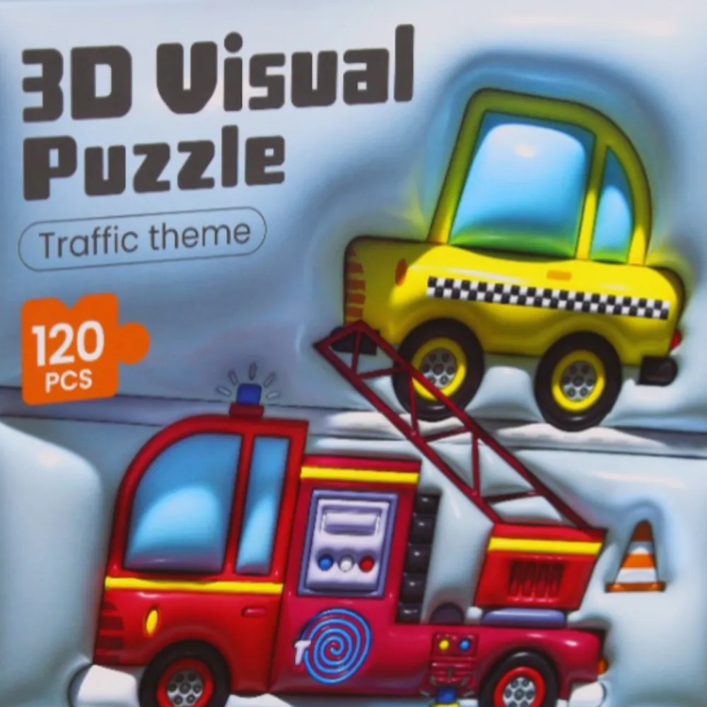 3-D Visual Puzzle - Traffic Theme Creative minds Fun for curious minds