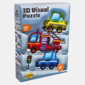 3-D Visual Puzzle - Traffic Theme Smart kids gear Little hands