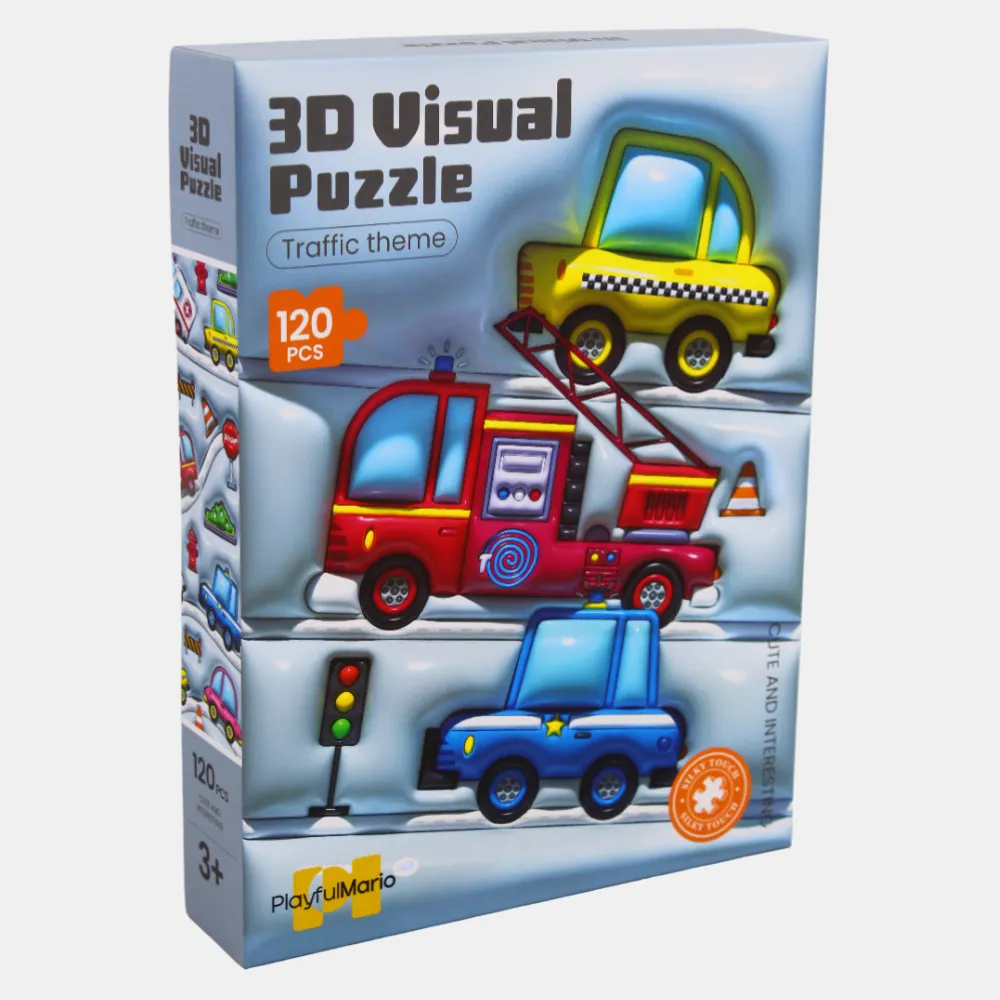 3-D Visual Puzzle - Traffic Theme Smart kids gear Little hands
