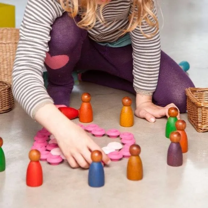 Thoughtful learning Discover & grow 3 Dark Woodens Nins - Warm Colors