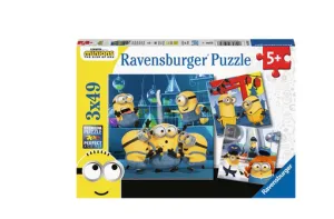3 X 49 Pc Puzzle -Minions 2 Kids discovery tools Exploration made fun