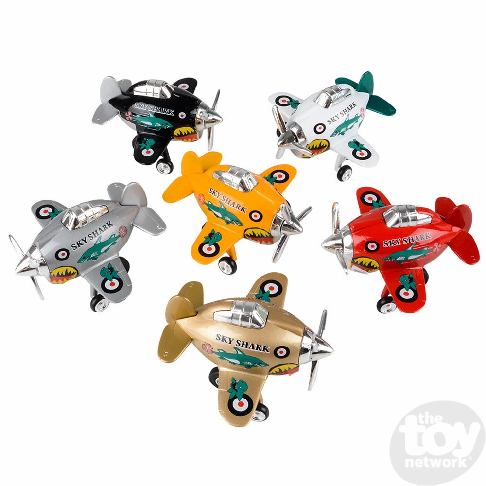 3.5" Die-Cast Pull Back Sky Shark Plane Fun that fuels growth