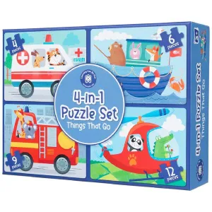 Moments of imagination 4-In1 Puzzle Set - Things That Go