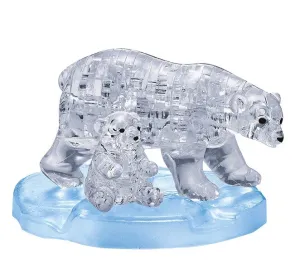 40 Pc Crystal Puzzle - Polar Bear Imaginative play Smart kids gear