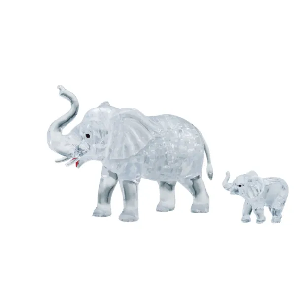 46 Pc Crystal Puzzle - 2 Elephants Little creators Creative kids