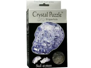 48 Pc Crystal Puzzle - Skull Playful learning