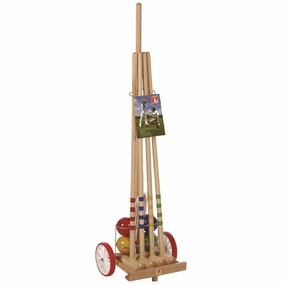 Learn & grow Little adventures 4 Player Croquet Set With Trolley