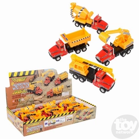 Learning tools 5.25" Die-Cast Pull Back Construction Trucks