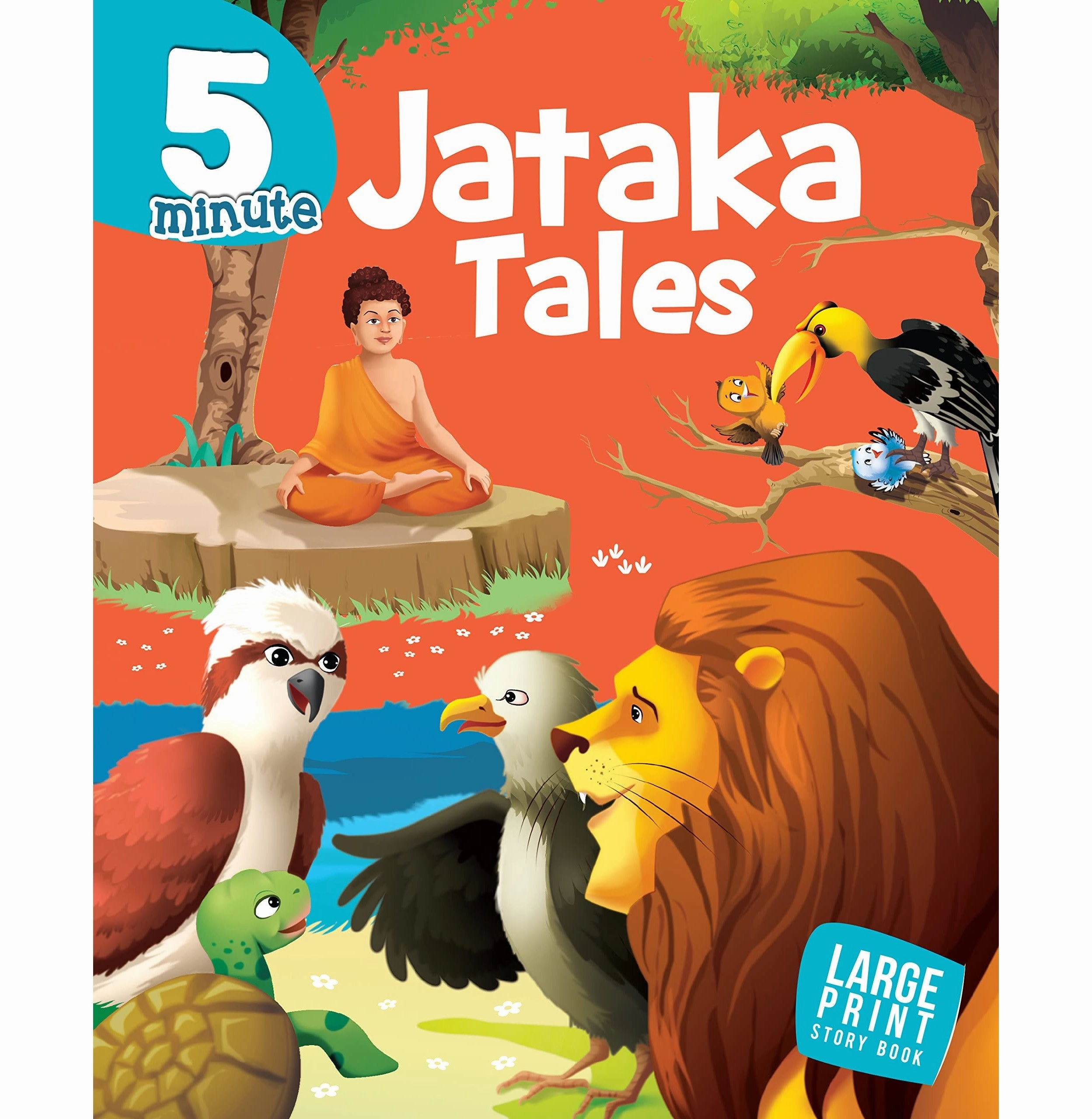 5 Minute Jataka Tales : Bedtime Story Book For Kids : English Short Stories For Children : Read Aloud To Infants Toddlers [Paperback] Om Books Editorial Team Mini makers