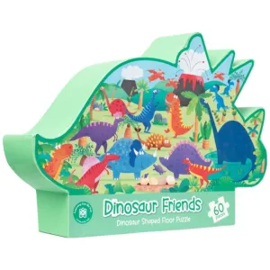 60 Pc Dinosaur Friends - Dinosaur Shaped Puzzle Sensory fun for little hands