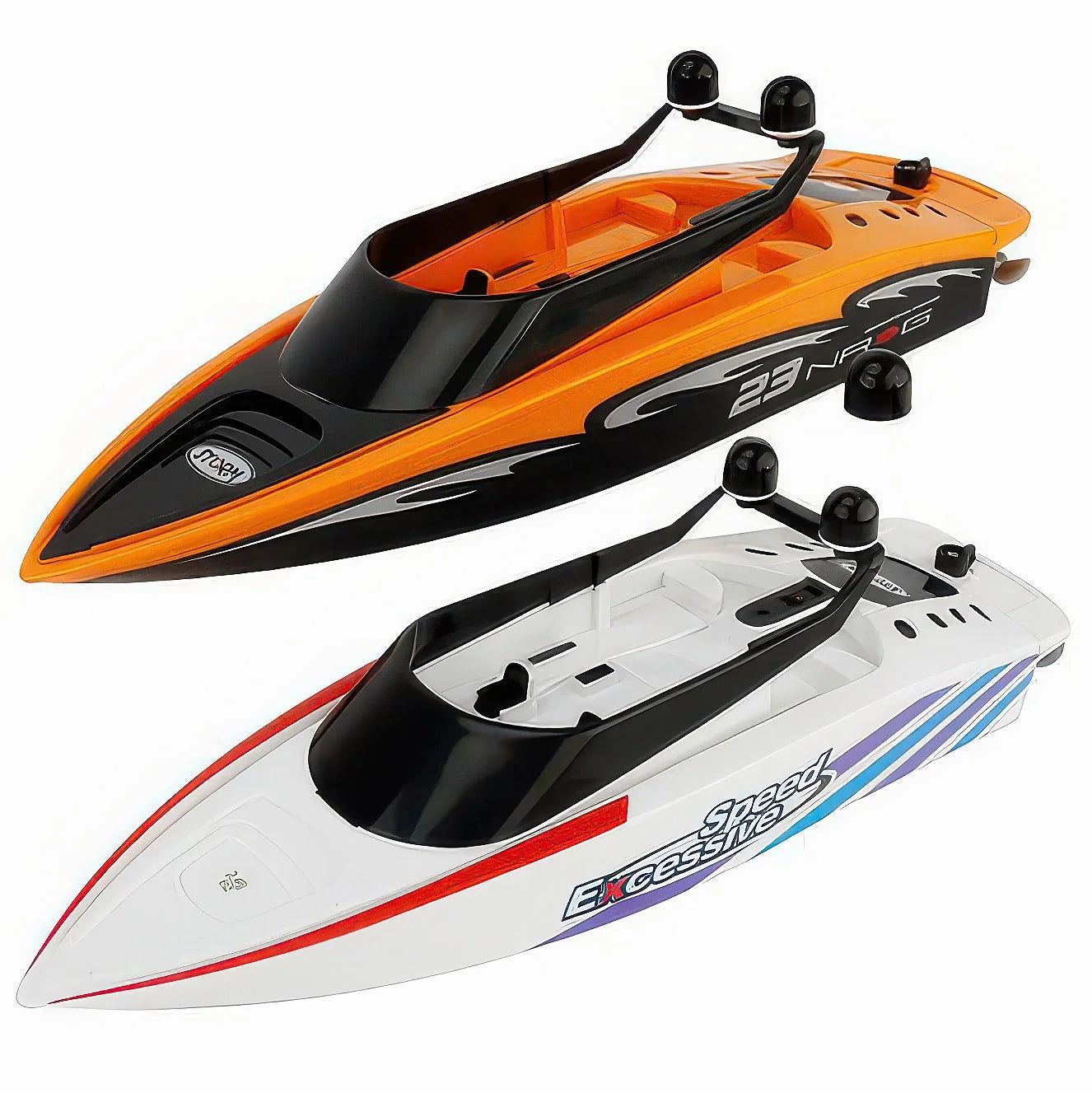 Hands-on discovery Learning through play 'Excessive Speed' Rc Remote Controlled Toy Racing Boat - Assorted
