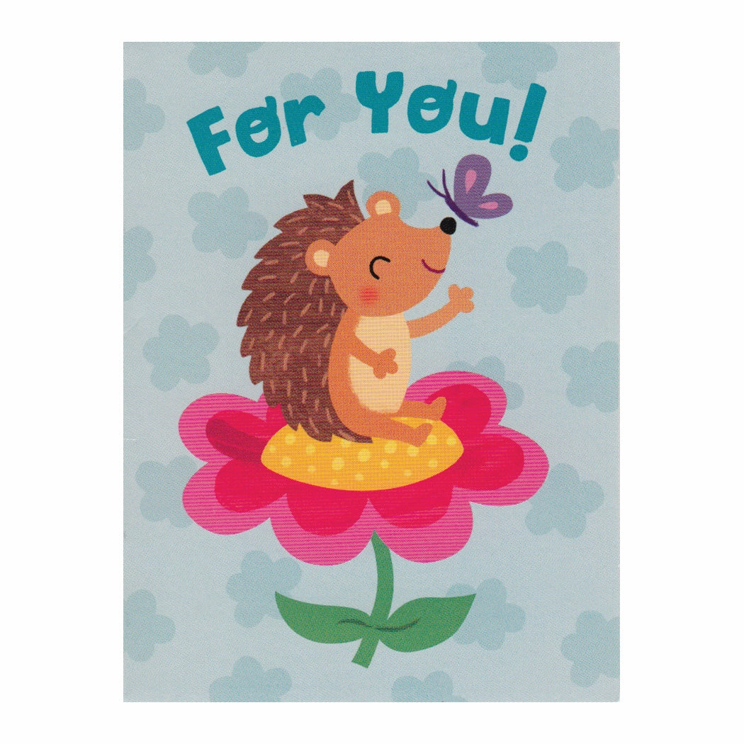 *Hedgehog On Flower For You Enclosure Card Fun that fuels growth