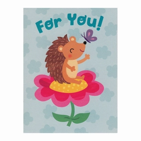 *Hedgehog On Flower For You Enclosure Card Fun that fuels growth