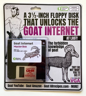 Nurturing minds A 3.5-Inch Floppy Disk That Unlocks The Goat Internet
