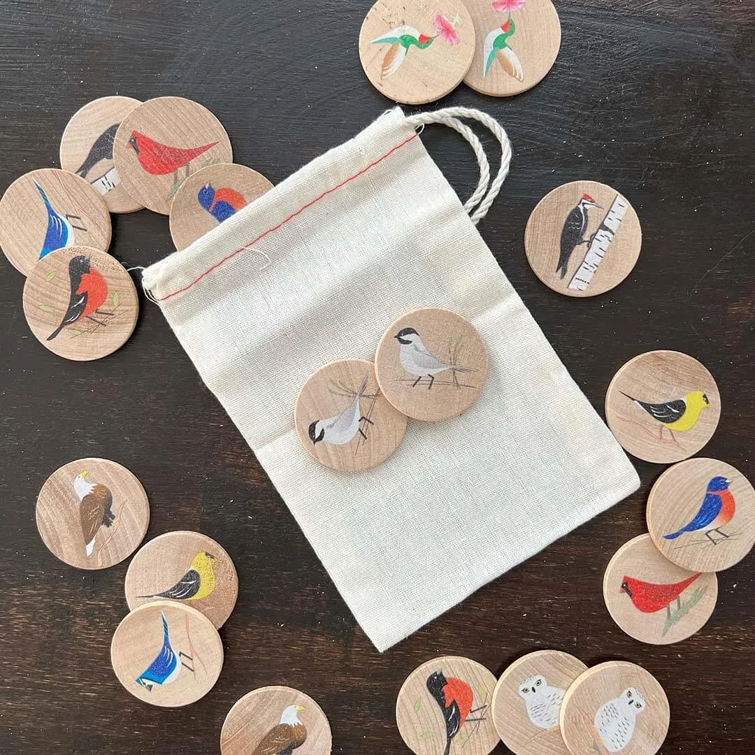 Backyard Birds Wooden Memory Game Young learners Holistic