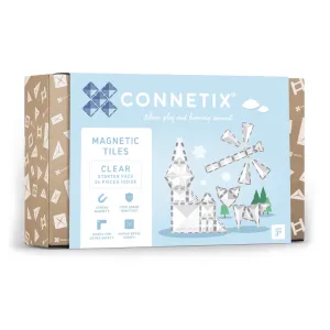 Connetix Clear Starter Pack (34 Pc) Mini makers Quiet play for growing minds