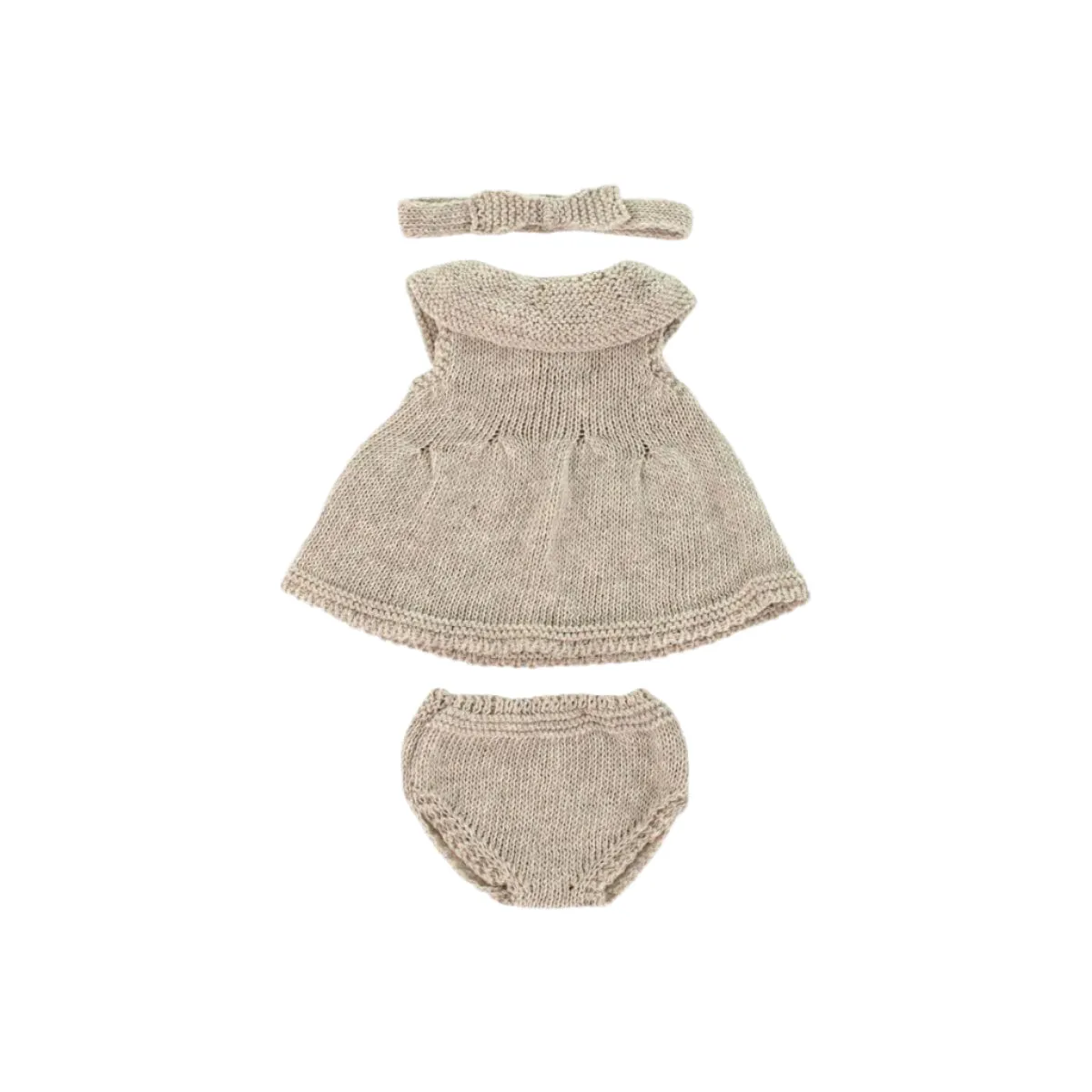 Young imaginations Fun for curious minds Knit Doll Outfit - 12" Dress & Headband