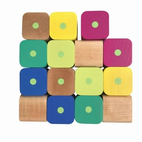 Parent-approved learning Thoughtful learning Baby'S First Magnetic Wooden Blocks, 15-Piece Set