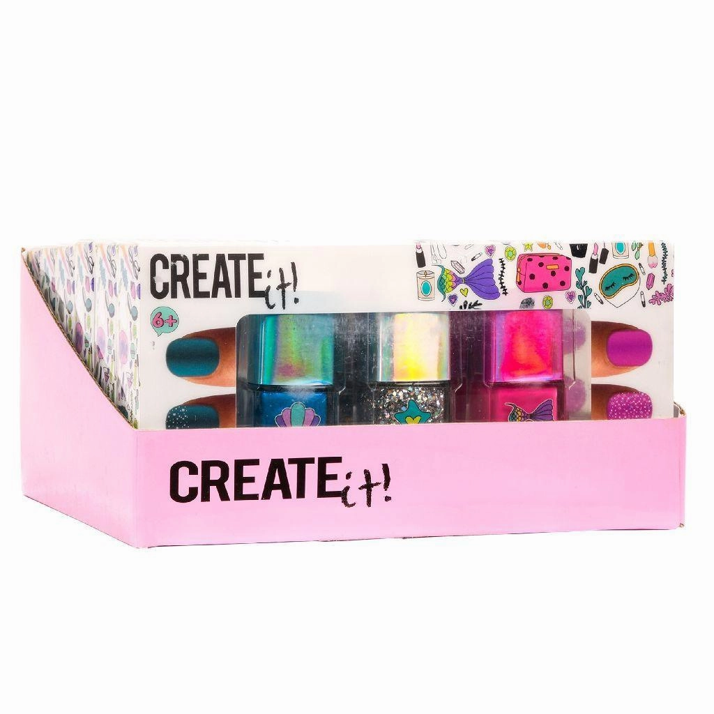 Create It! Mermaid Nail Polish - 3 Pack Learning through play Holistic