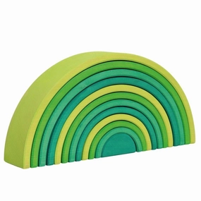 Active learners Meadow Green Wooden Rainbow Tunnel