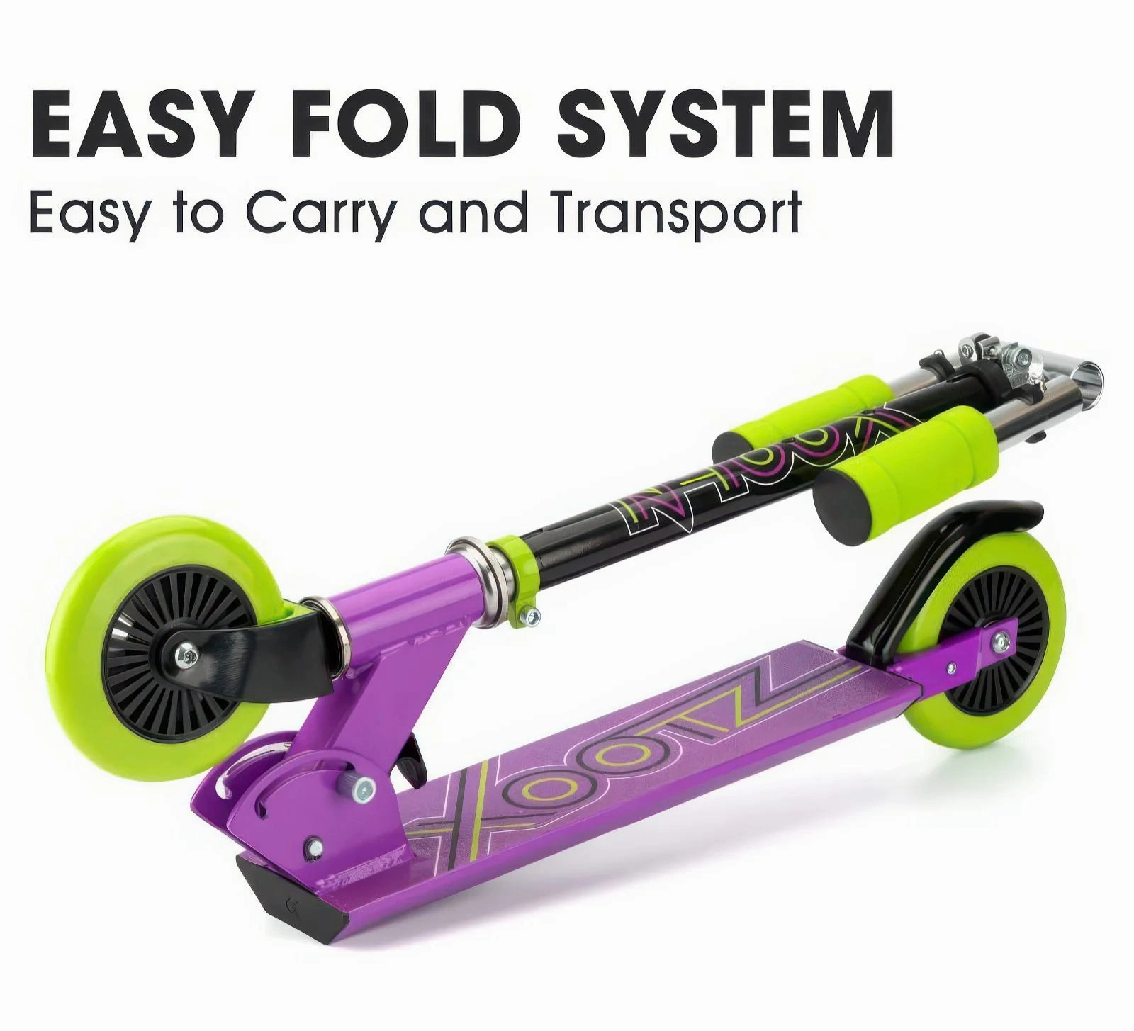 Play & learn Growing minds Xootz Atom Folding Scooter - Purple