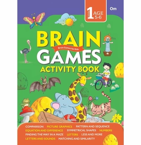 Activity Book : Brain Games Activity Book Level : 1: Brain Games Activity Book Level 1: Binder 1 [Paperback] Om Books Editorial Team Sensory fun for little hands
