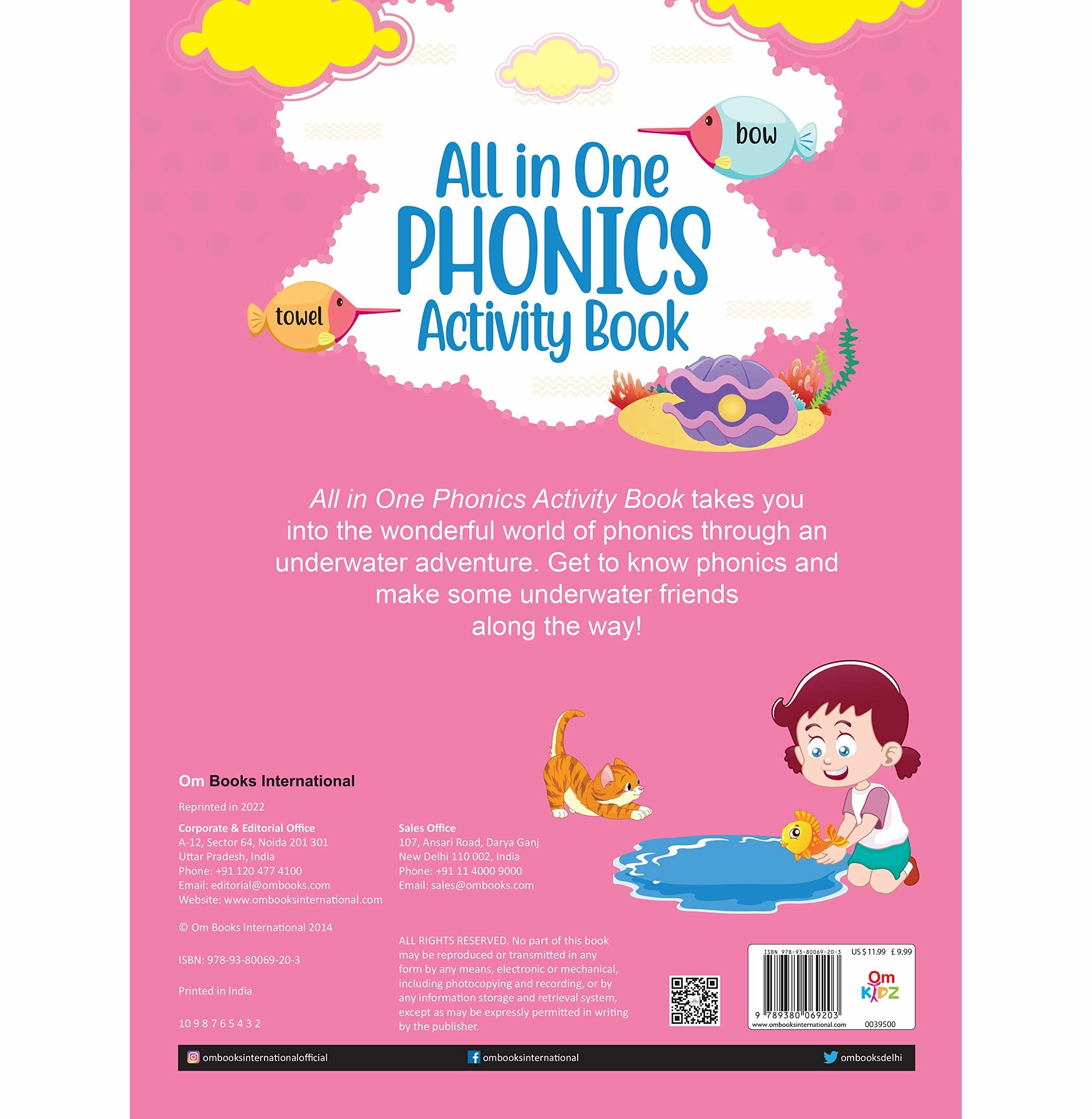Activity Book : Phonics : All In One Phonics Activity Book [Paperback] Om Books Editorial Team Little learners