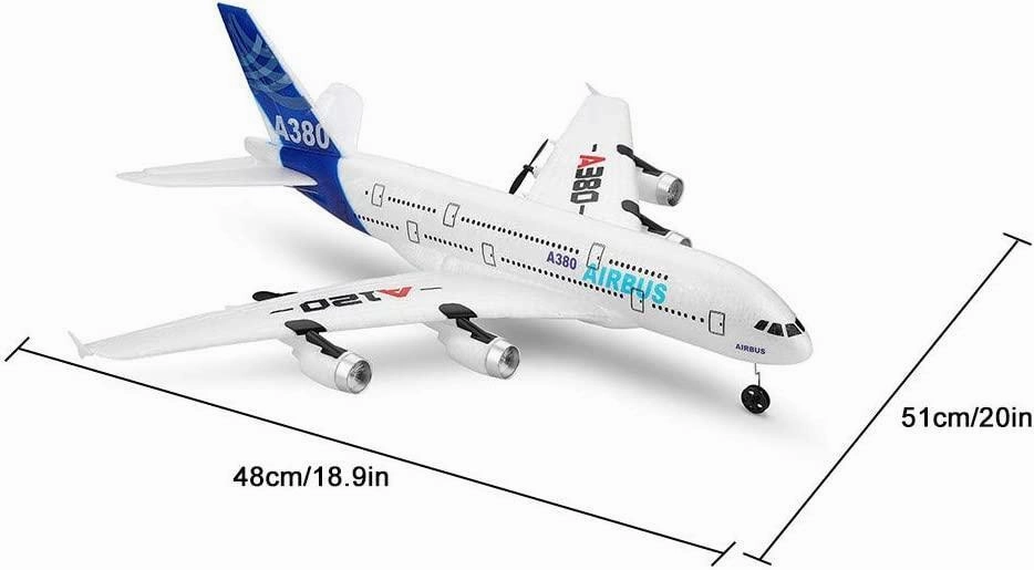 Aircar A380 Three-Channels Simulation Rc Aeroplane Glider Moments of imagination