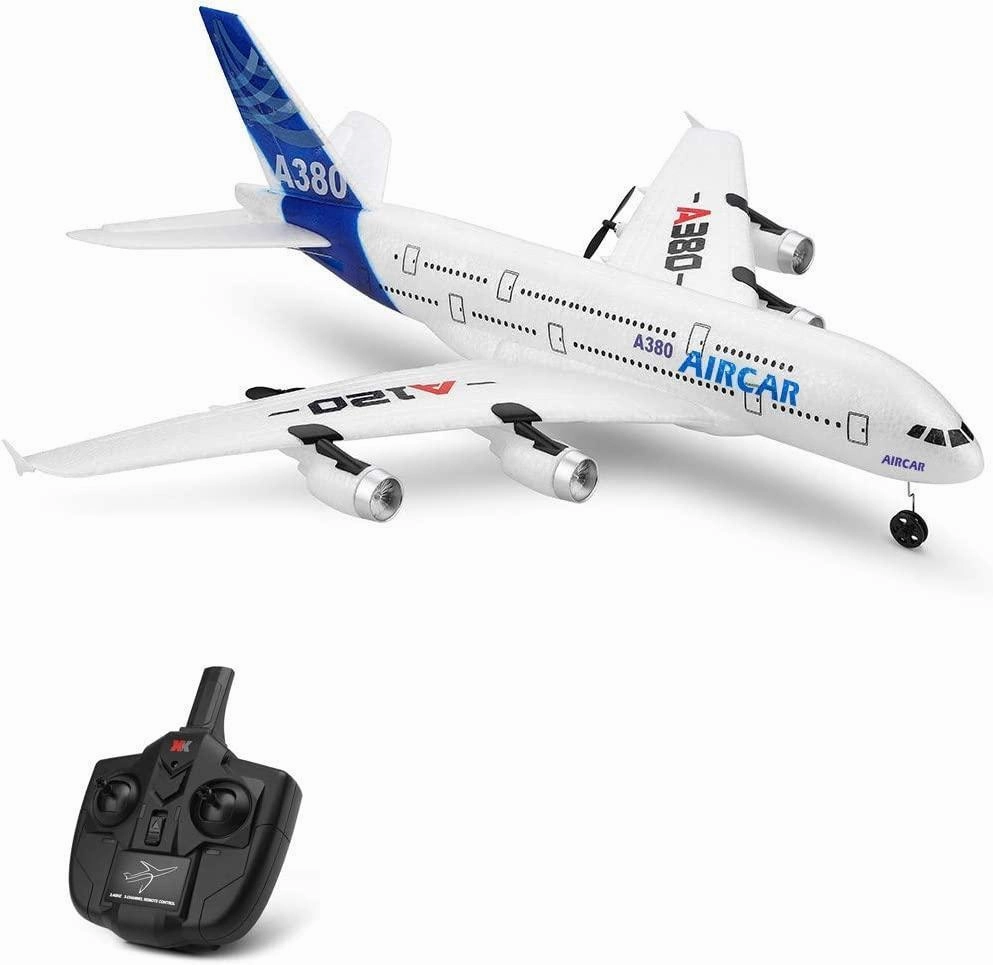 Aircar A380 Three-Channels Simulation Rc Aeroplane Glider Joyful learning Curiosity starters