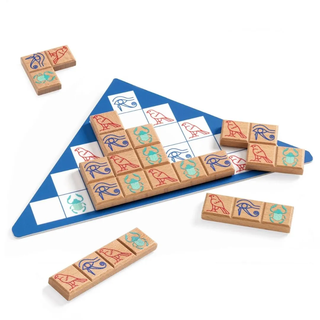 Ancient Egyptian Pyramid Logic Game Quiet play for growing minds