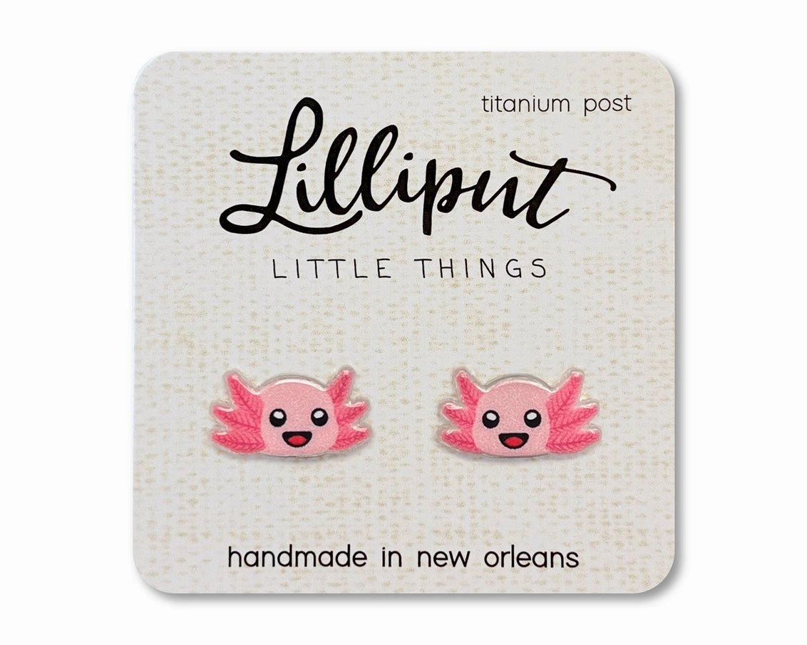 Axolotl Earrings Learn & grow