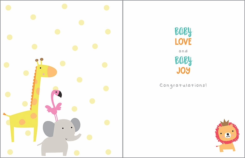 Kids discovery tools Baby Blocks With Animals Baby Card