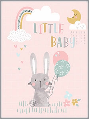 Baby Bunny & Balloons Enclosure Card Playroom adventures begin here Little creators