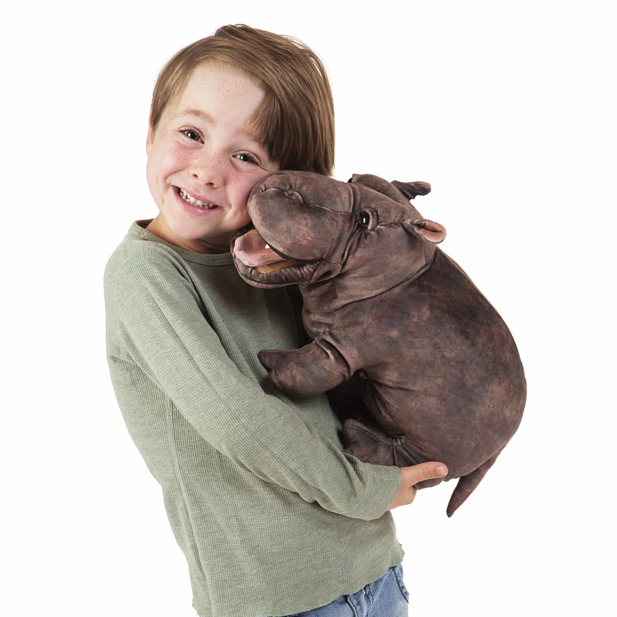 Play & learn Curious minds Baby Hippo Puppet