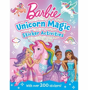 Barbie Unicorn Magic Sticker Activity Book Learning fun Designed for development