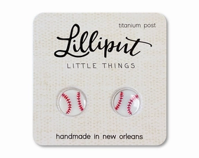 Nurturing minds Baseball Earrings