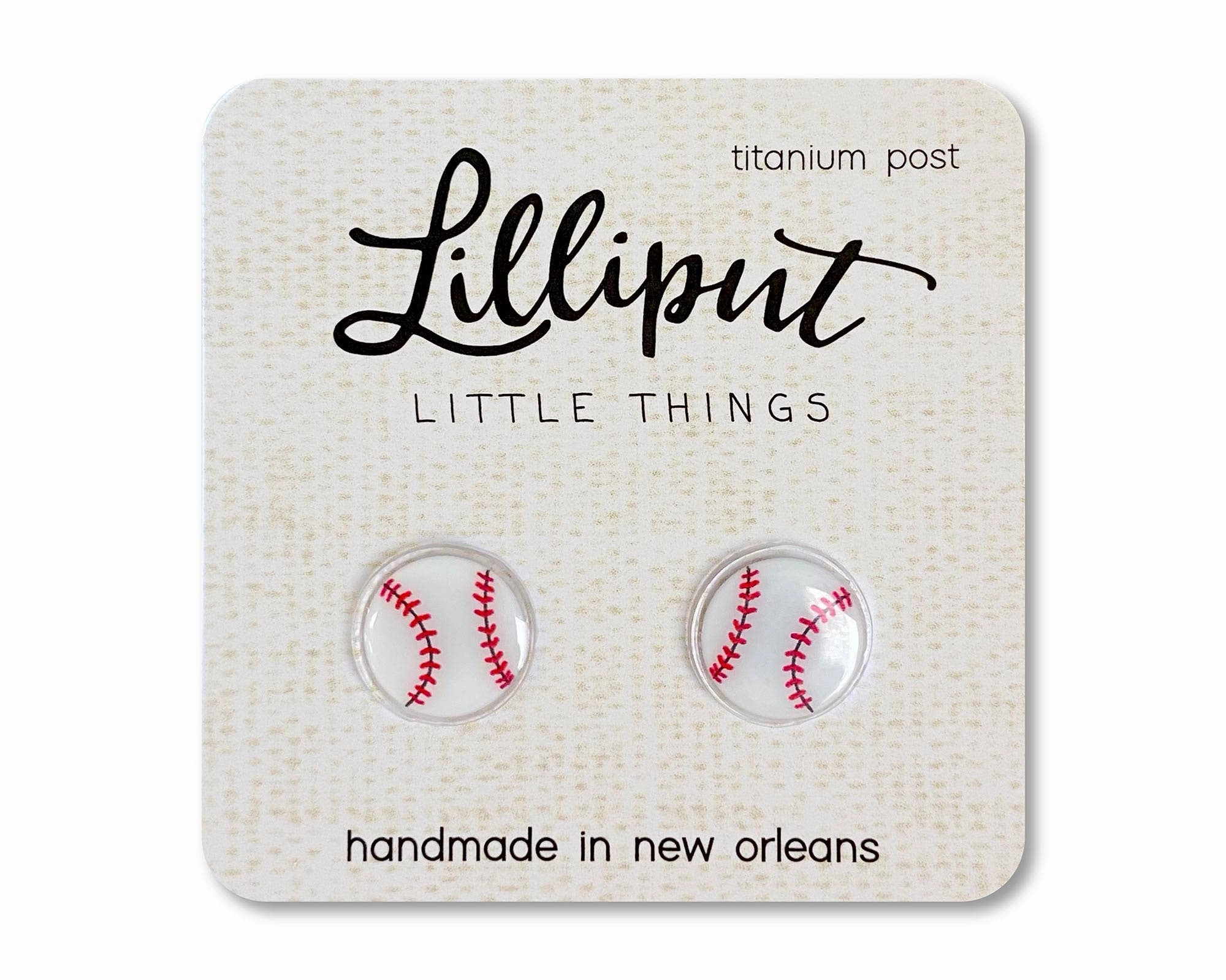 Nurturing minds Baseball Earrings