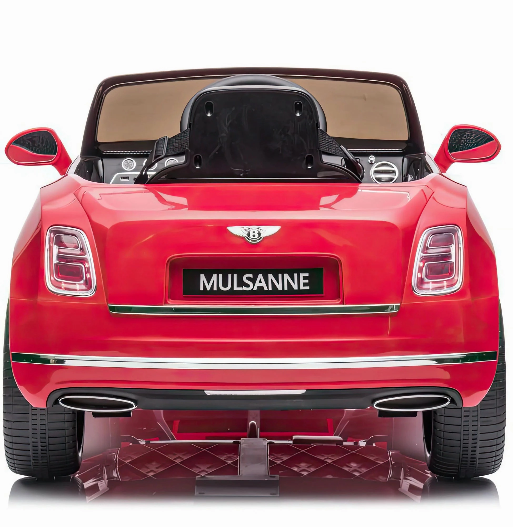 Bentley Mulsanne 12V Battery Ride-On Car - Colour Red - X-Display Happy hands Mini makers