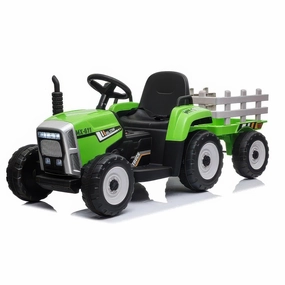 Big Farm 12V Electric Ride-On Tractor With Trailer Enrichment activities Tiny thinkers